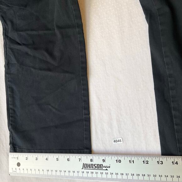 Old Navy Men Khaki Pants size 34x32 Black Mid Rise Straight Leg - Picture 7 of 11